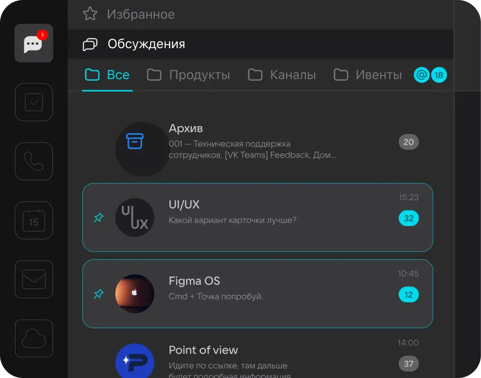Организация чатов